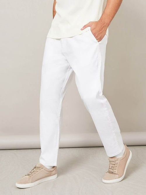 Cotton Trousers White